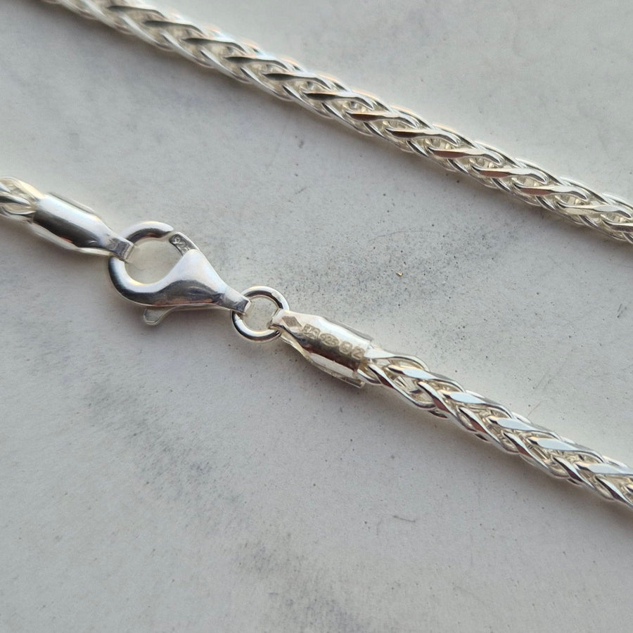 925 Sterling Silver 2.7mm Spiga Chain