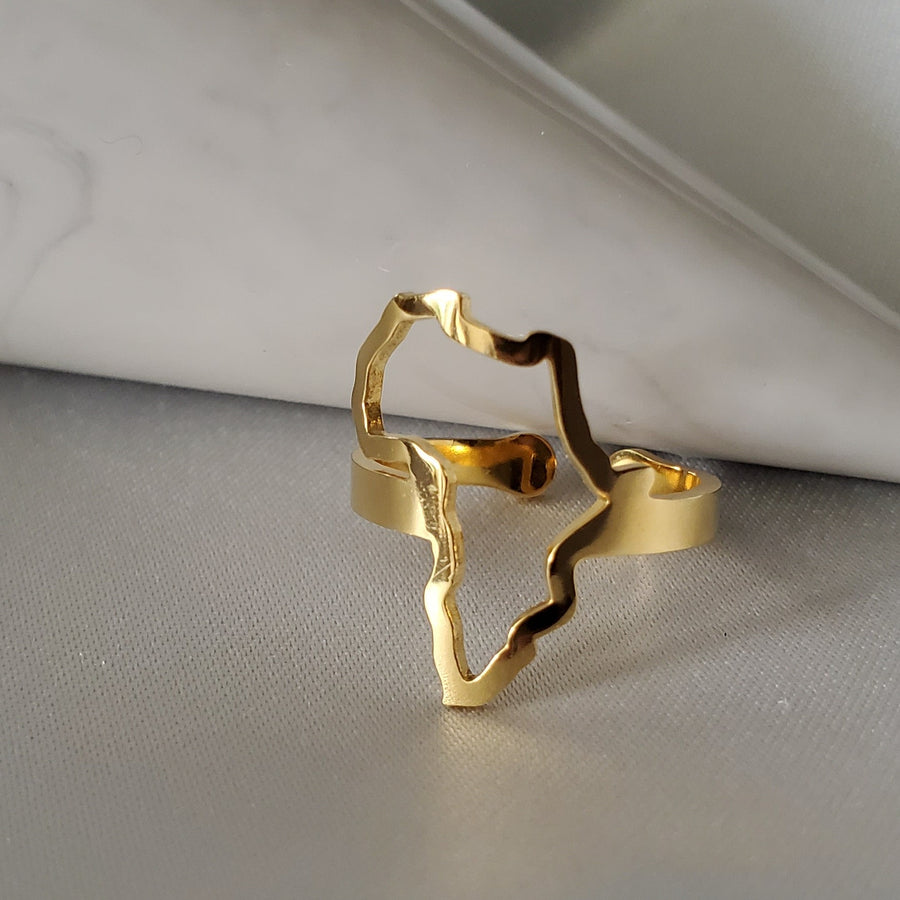 Africa Map Ring - Iṣura