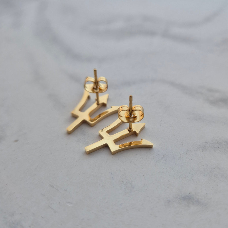 Barbados Trident Stud Earrings