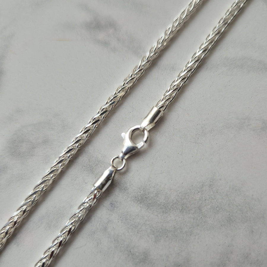 925 Sterling Silver 2.7mm Spiga Chain