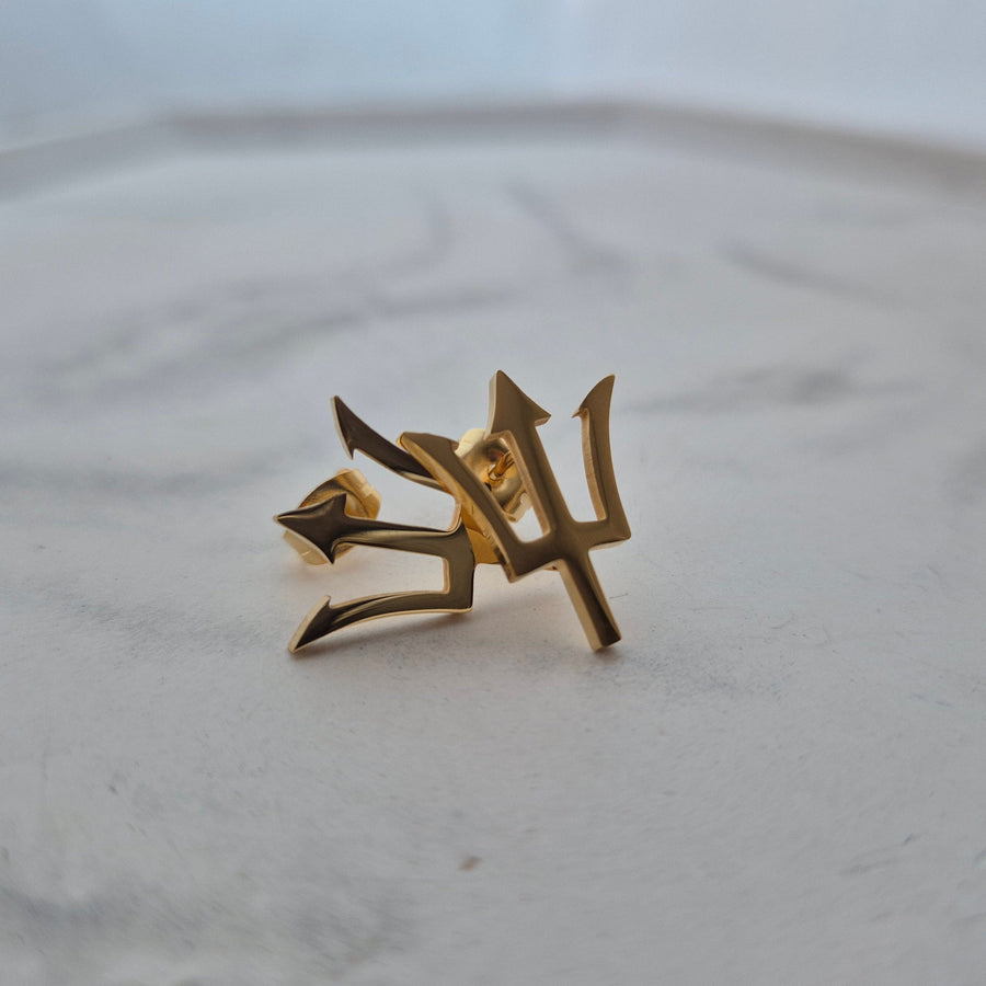 Barbados Trident Stud Earrings