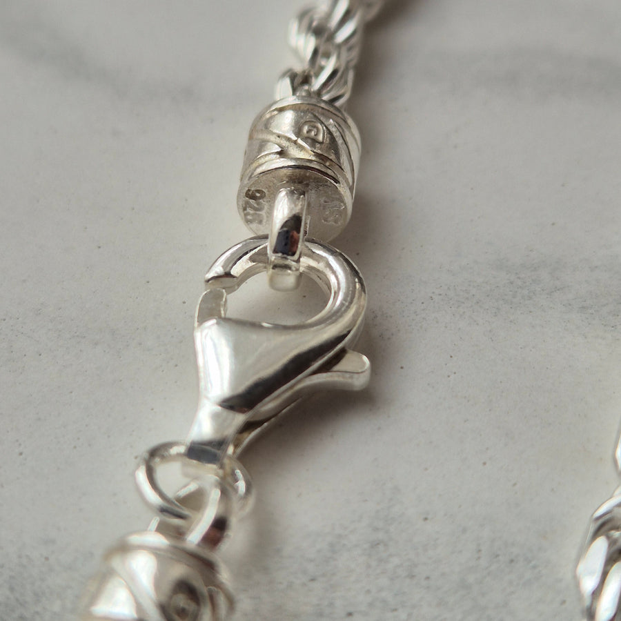 925 Sterling Silver 3.8mm Rope Chain