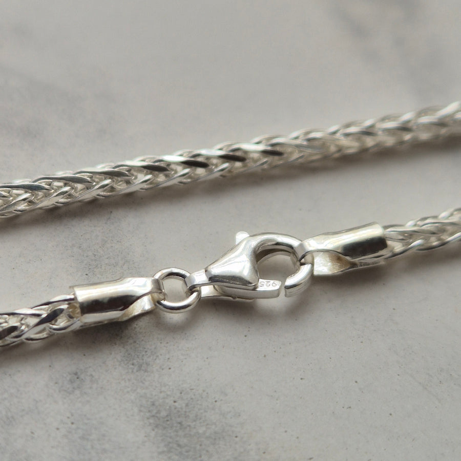 925 Sterling Silver 2.7mm Spiga Chain