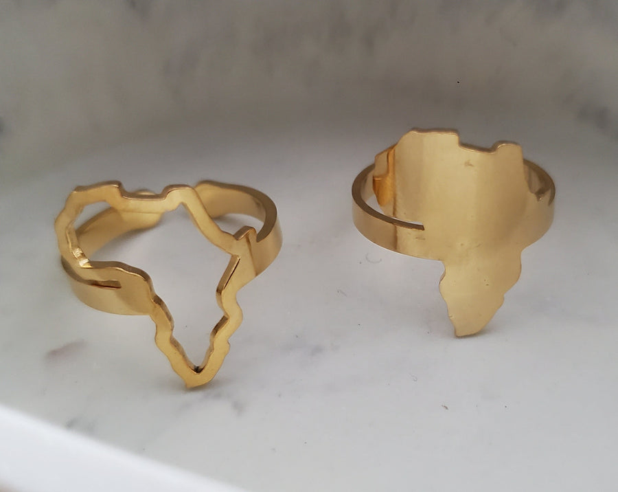 Africa Map Ring - Iṣura