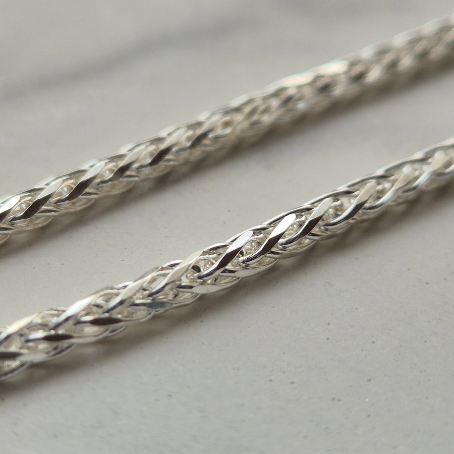 925 Sterling Silver 2.7mm Spiga Chain