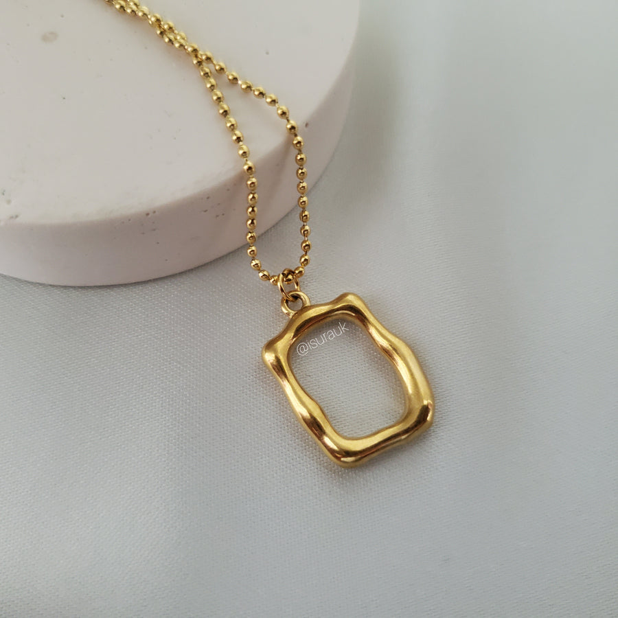 Geometric Rectangle Pendant - Iṣura